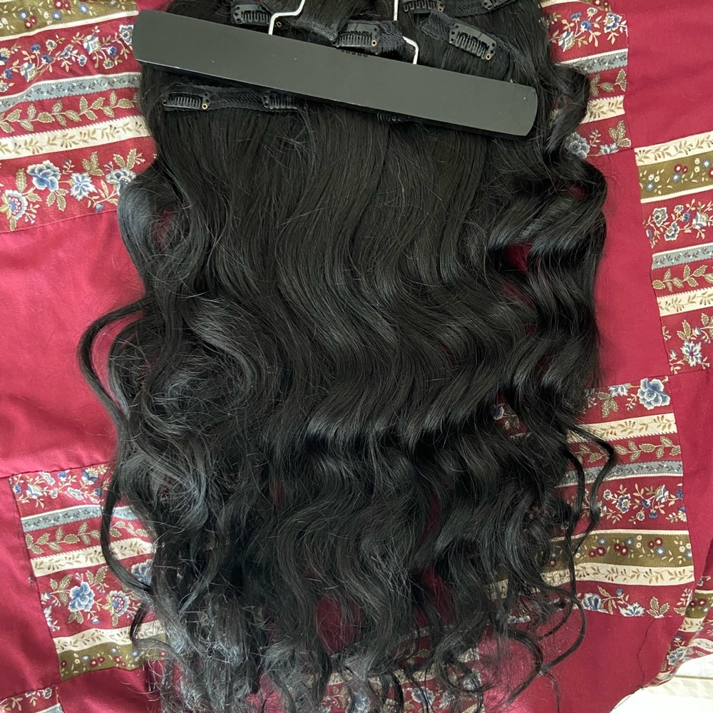 COPY - VP fashion human hair extensions 20” 120g black